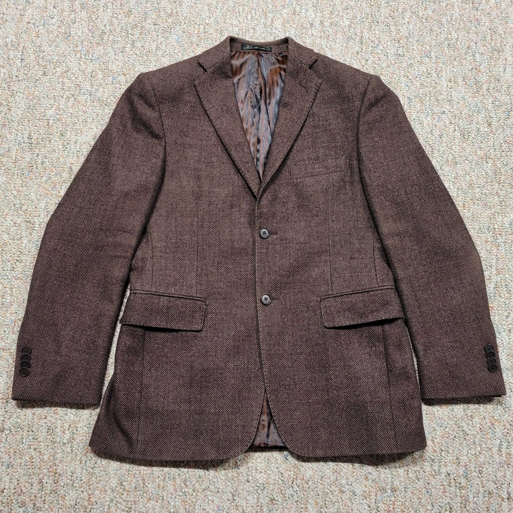 Mads Norgaard Blazer Men Size 38 Brown Birdseye Two Button Sport Coat Loro Piana